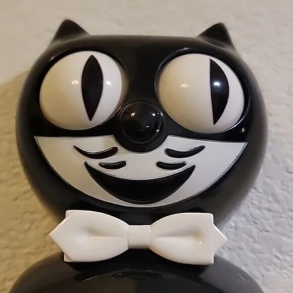 Original Full Sized Black Kit Kat Cat Klock Clock - Picture 2 of 4